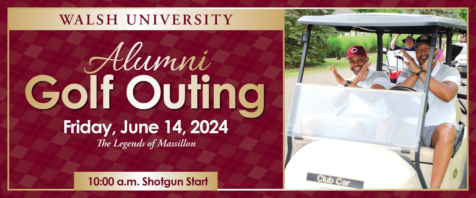 header graphic for Alumni Golf Outing