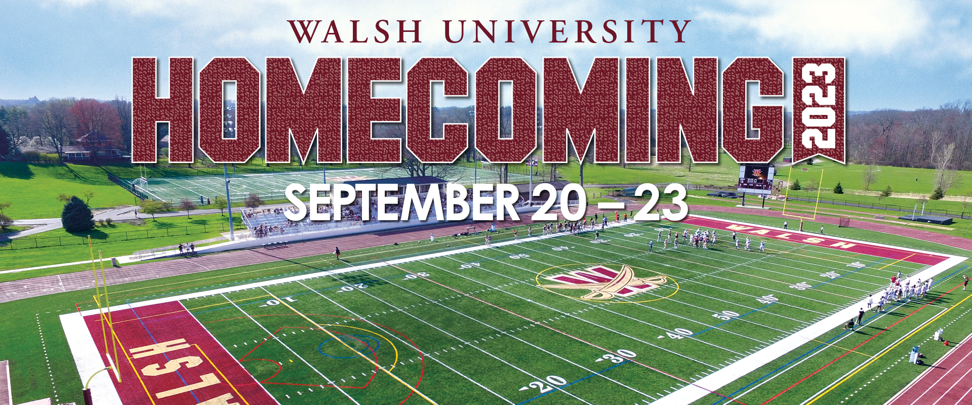 Homecoming 2023 graphic web banner