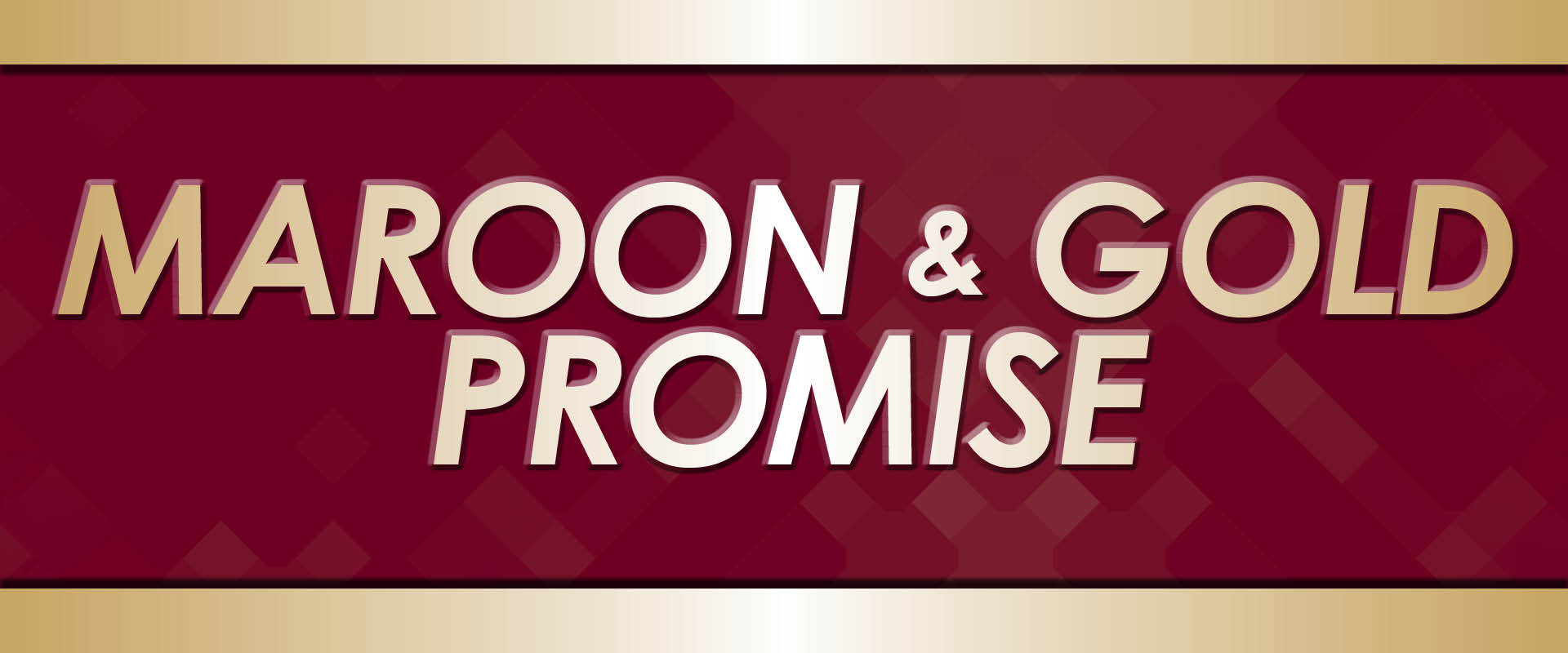 Graphic of the Maroon and Gold Promise.