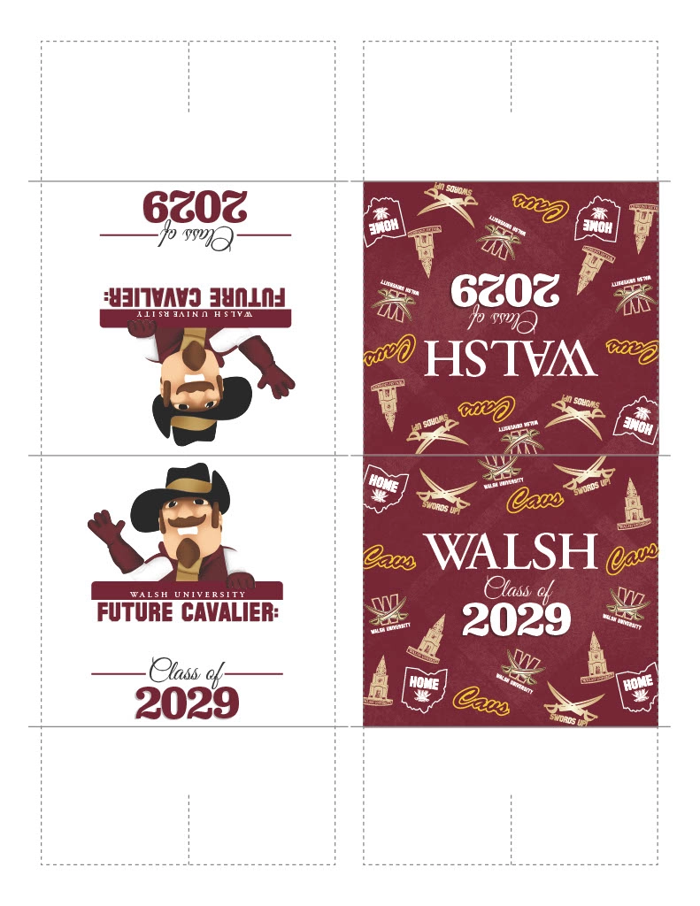 Download and print these Walsh University table tents for your graduation party!