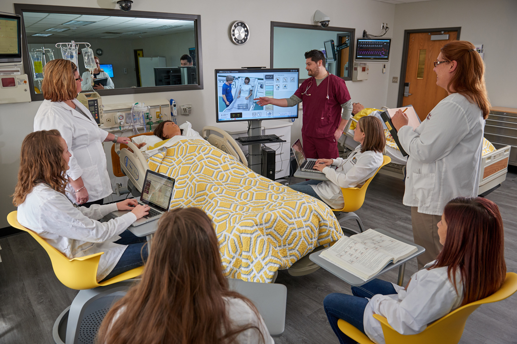 Walsh University nursing students