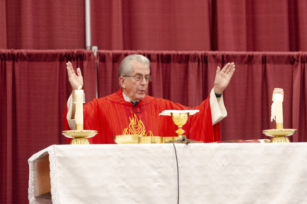 Rev. Cebula Celebrating Holy Mass