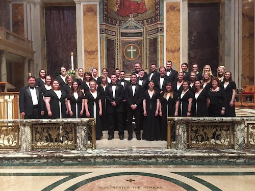 Walsh University Chamber Singers sang Mass at St. Matthews Cathedral in Washington D.C.