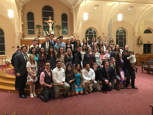 Easter Vigil at St. Paul Parish, North Canton, 2018