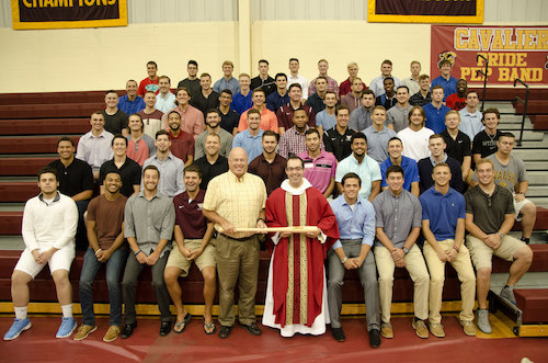 Father Weibley and the Cavalier Baseball Team