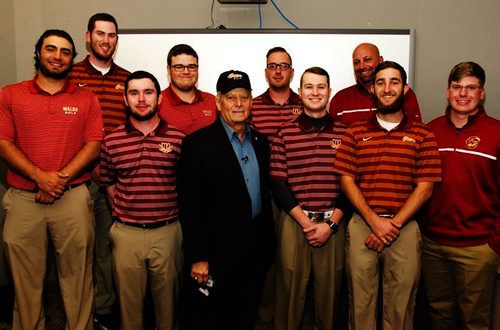 Bill Rambo with the Walsh Golf Team
