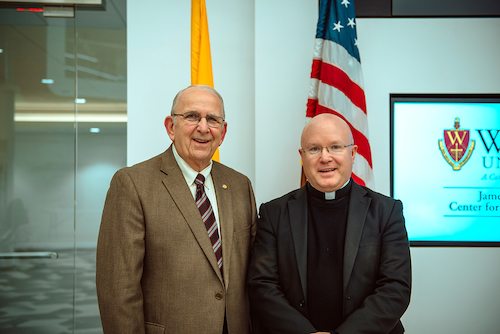 President Richard Jusseaume and Rev. Landry