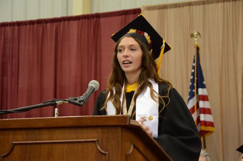 Senior Class Address by Tower of Excellence Recipient Meghan Skrypka