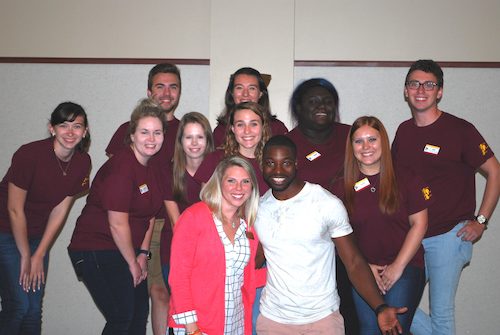 Comedian Preacher Lawson with UPB students