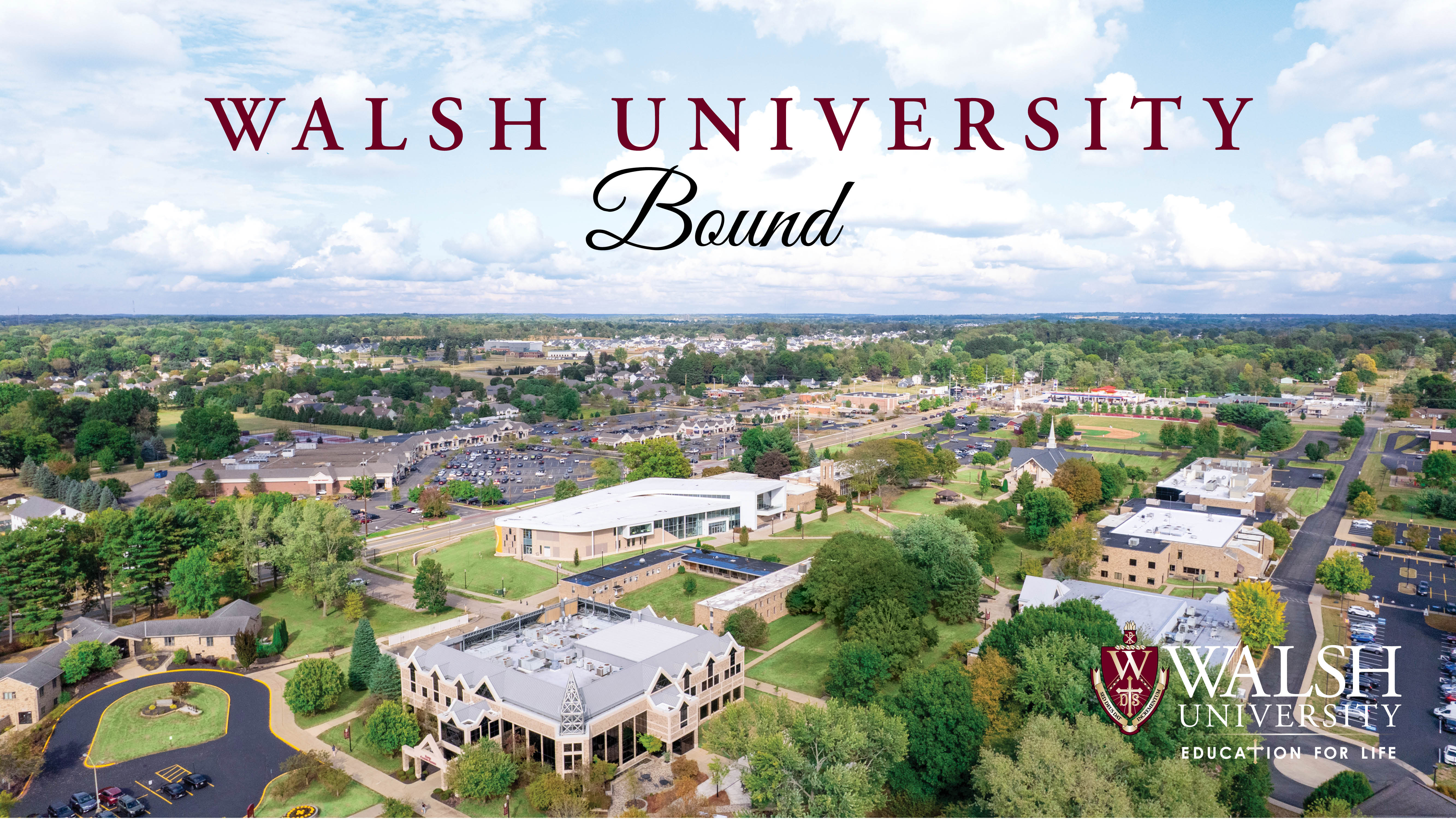 Walsh University Campus Aerial Desktop Background
